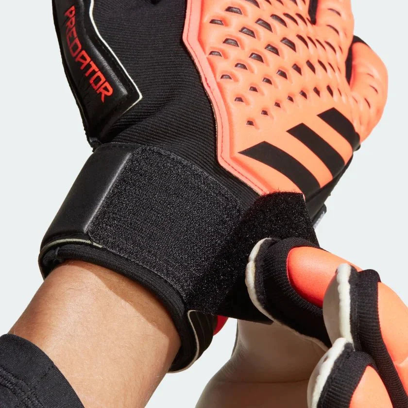 adidas Predator Match Fingersave Gloves Orange Black