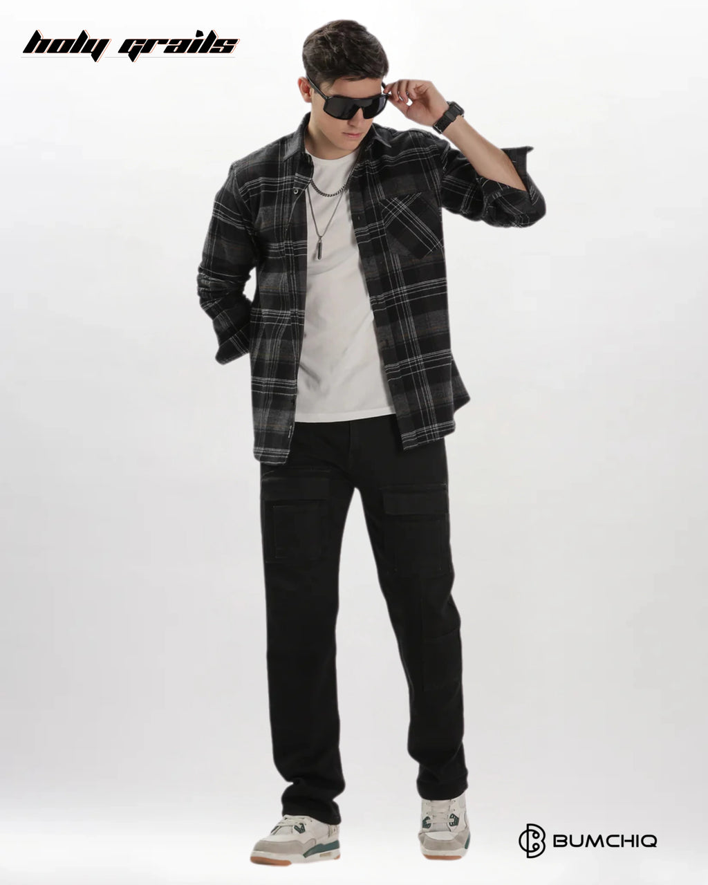 Black Flannel Overshirt HG x Bumchiq