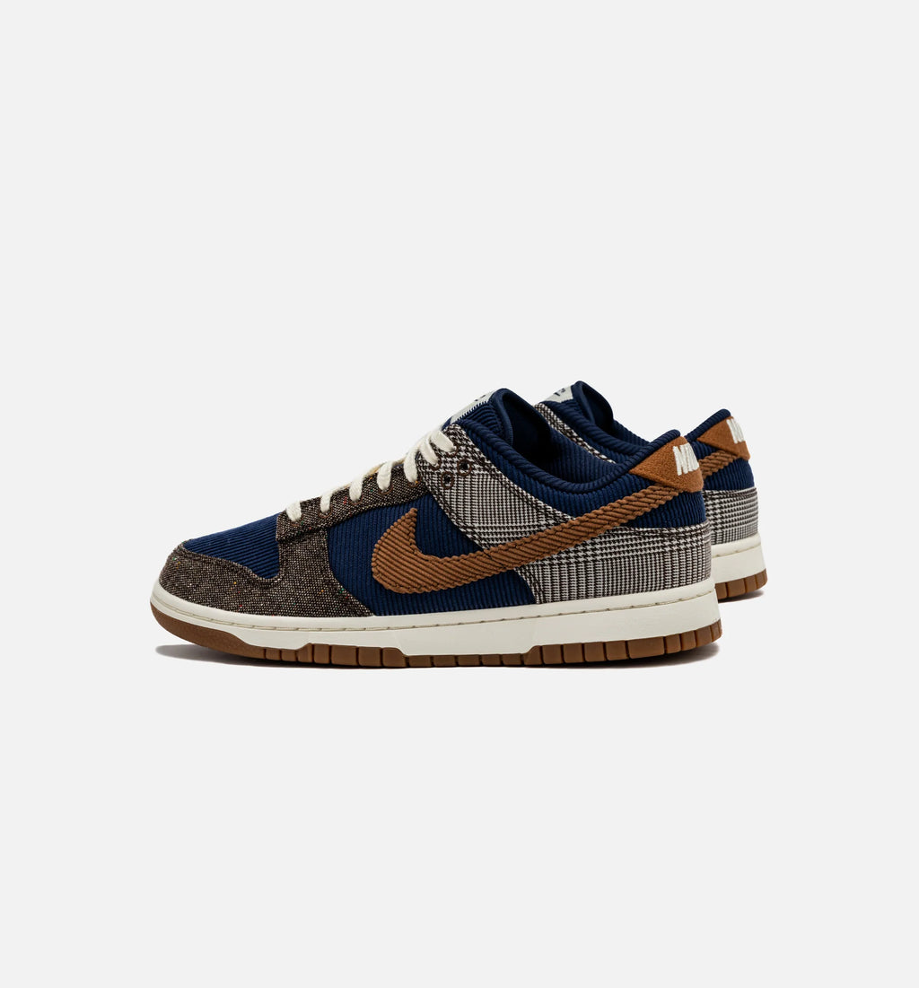 Dunk Low Tweed Corduroy Mens Lifestyle Shoe Midnight Navy Ale Brown Pale Ivory Free Shipping
