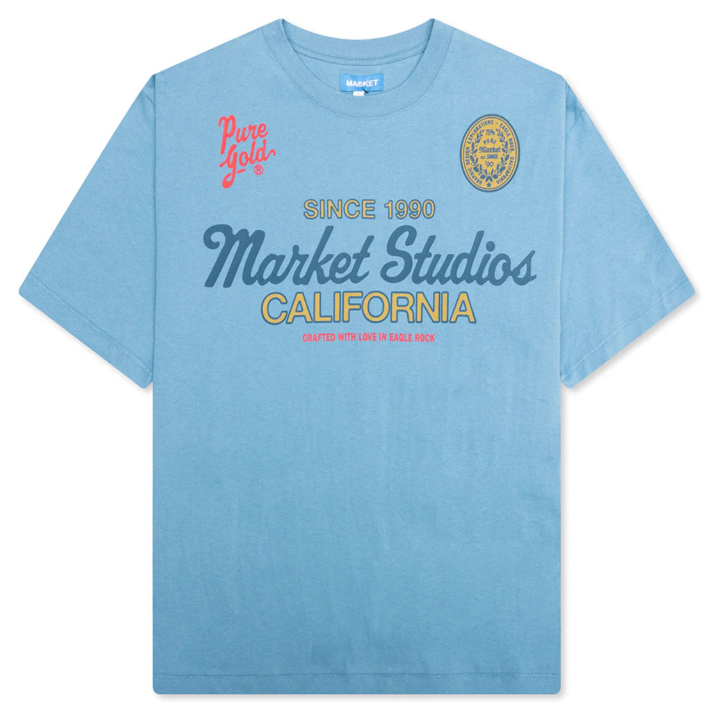 Pure Gold T Shirt Sky Blue