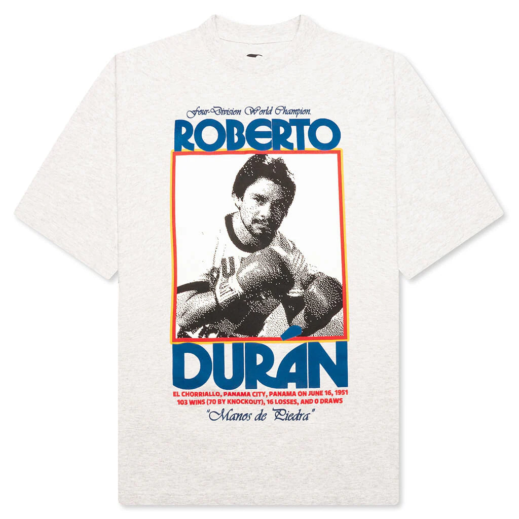 Roberto Duran S S Tee Heather Grey