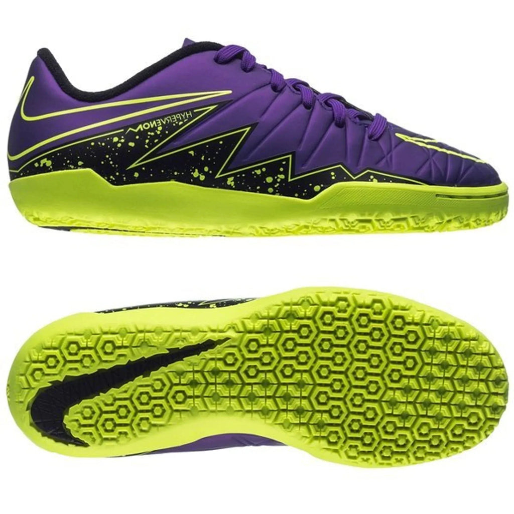 Nike JR HyperVenom Phelon II IC Indoor Shoes Hyper Grape Black