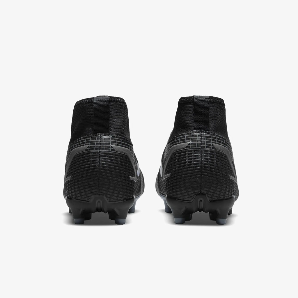 Nike JR Mercurial Superfly 8 Academy Firm Ground Soccer Cleats Black Iron Grey