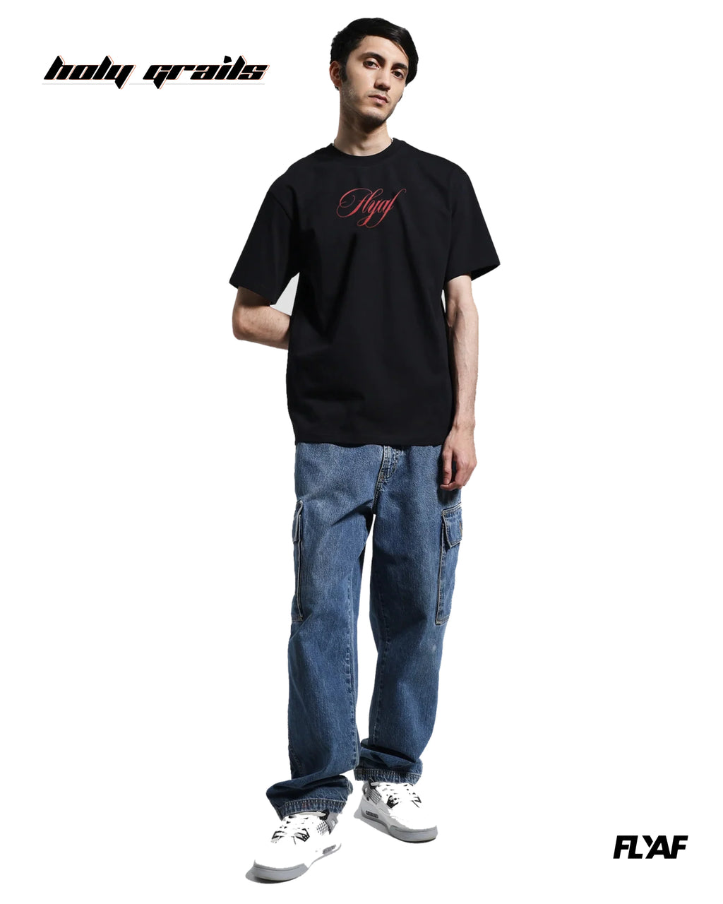 Ace of Spades Black Oversize Tee HG x FLYAF