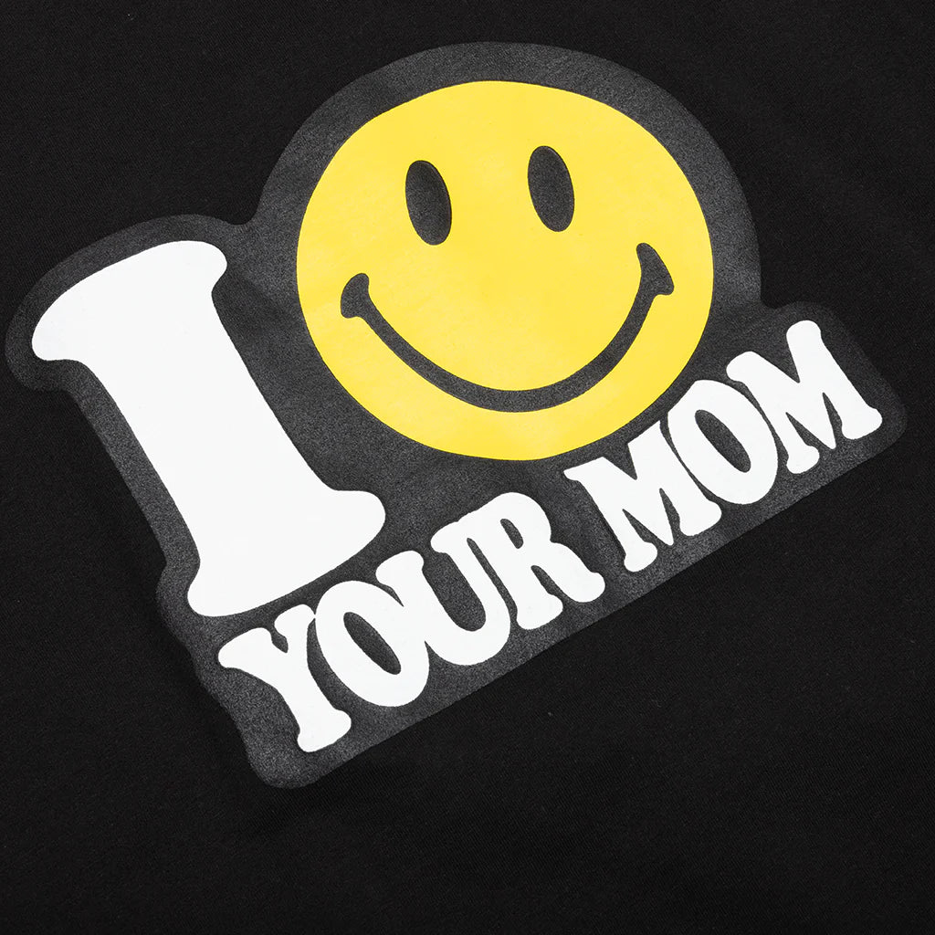 Smiley Your Mom T Shirt Black