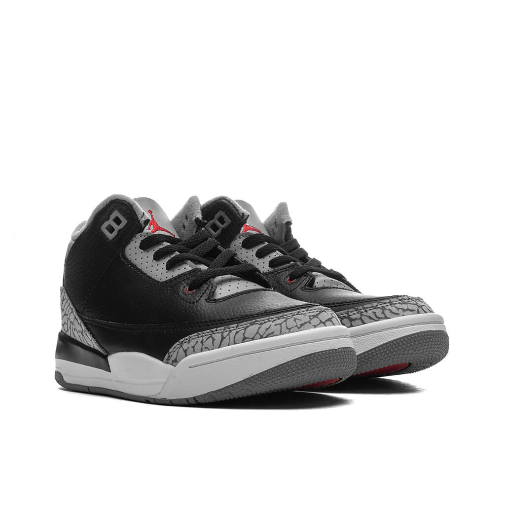 Air Jordan 3 Retro PS Black Cement Black Fire Red Cement Grey Summit White