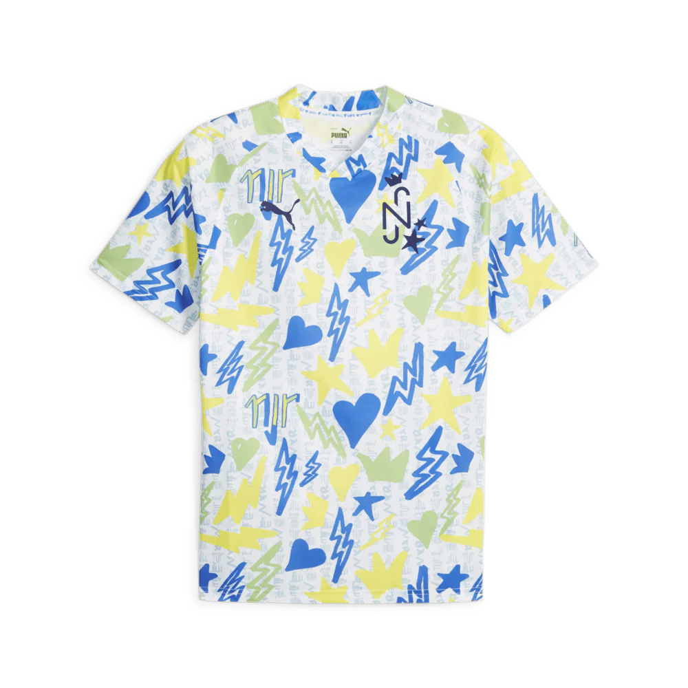 PUMA Neymar Jr Instituto Training Jersey White Blue Lemon
