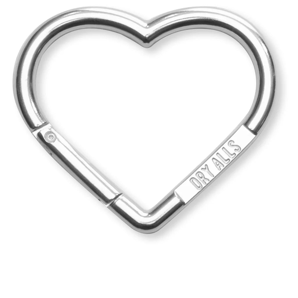 Heart Carabiner Silver