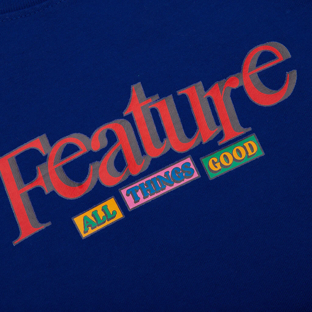 Kids Sitcom Tee Cobalt Blue