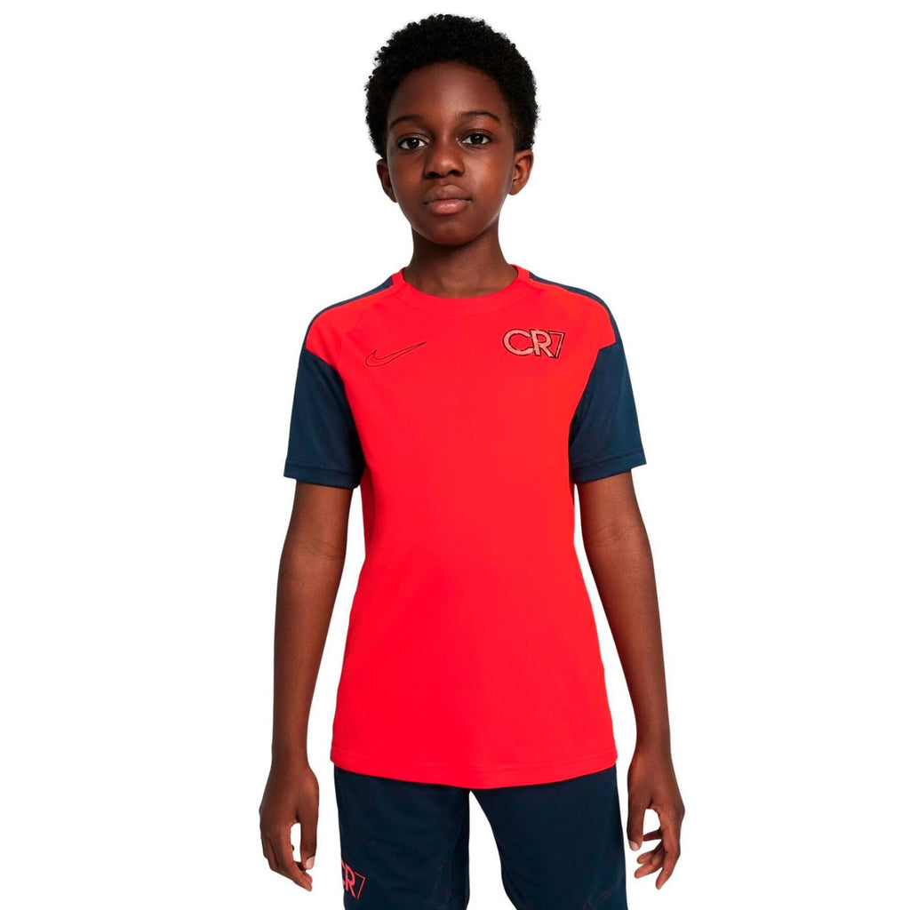 Nike Dri FIT CR7 Big Kids Short Sleeve Soccer Top