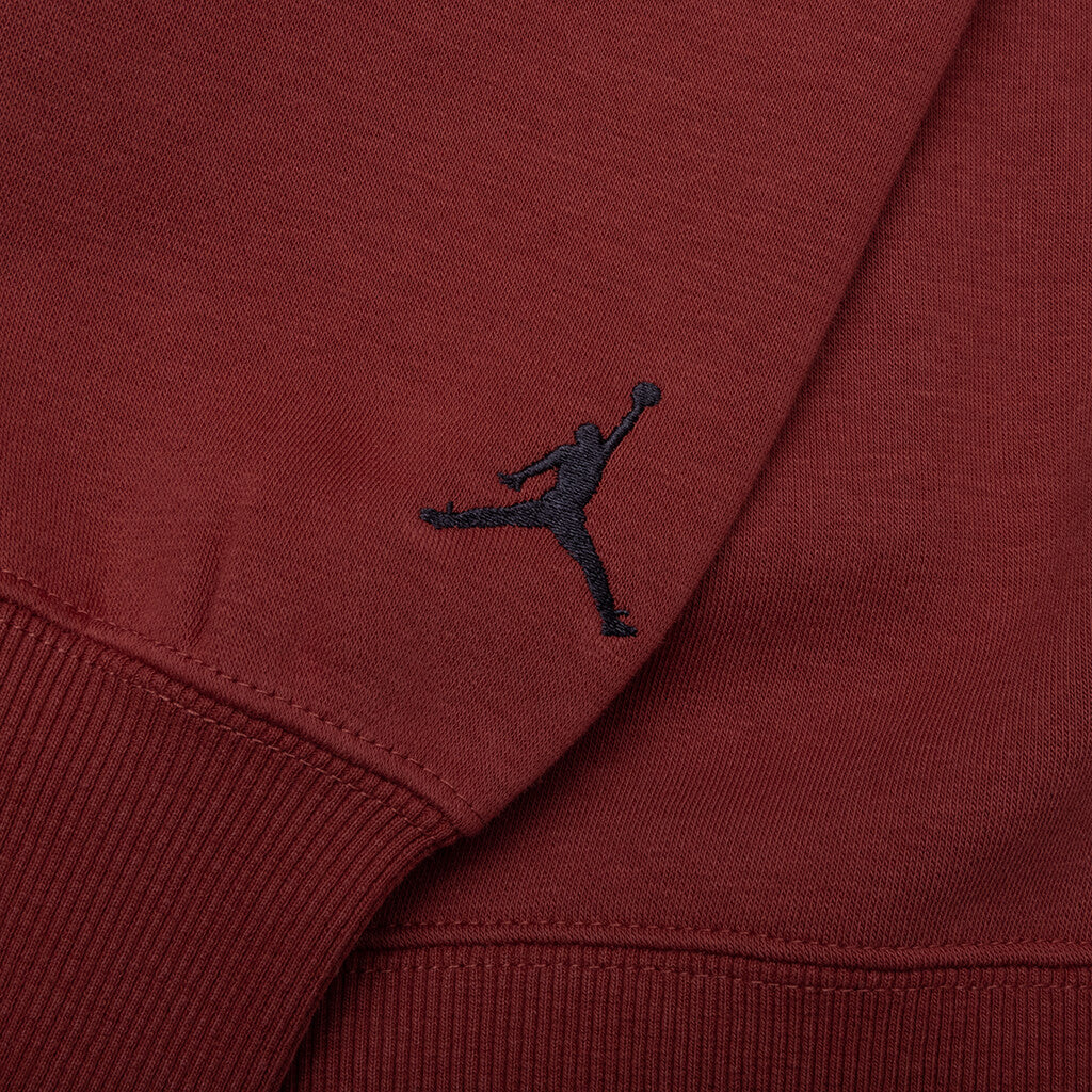Brooklyn Fleece Holiday Crewneck Redstone Black