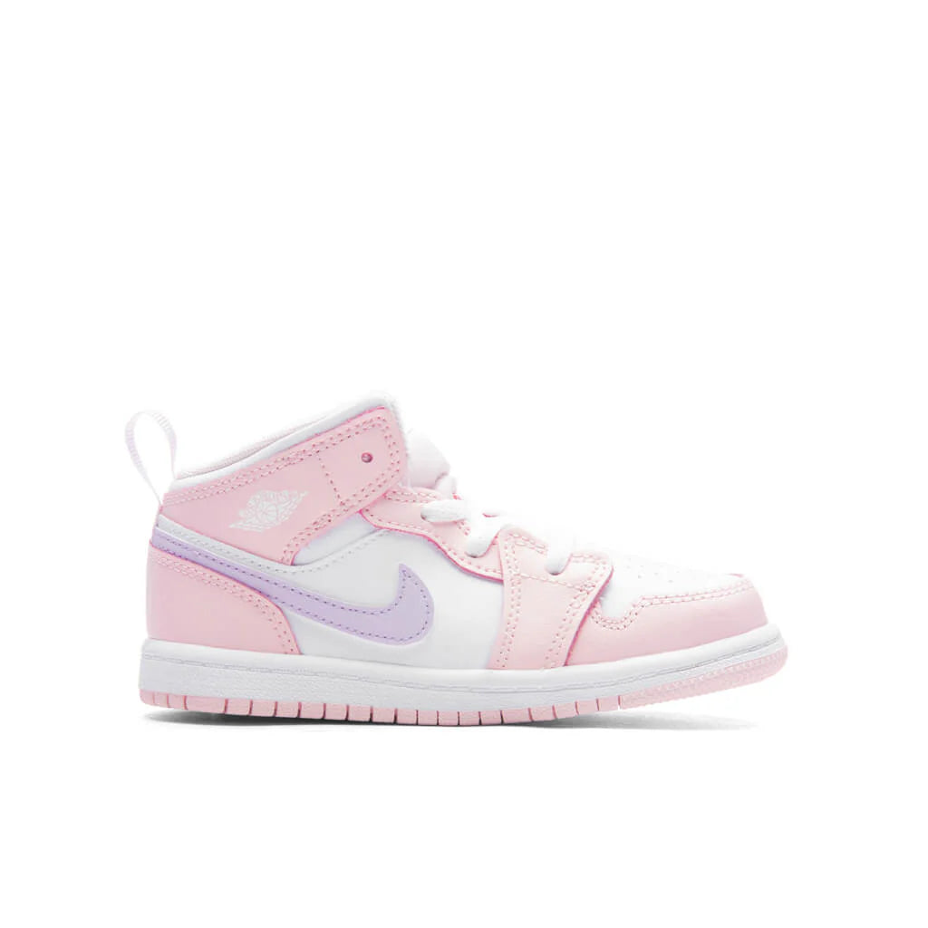 Jordan 1 Mid TD Pink Wash Violet Frost White