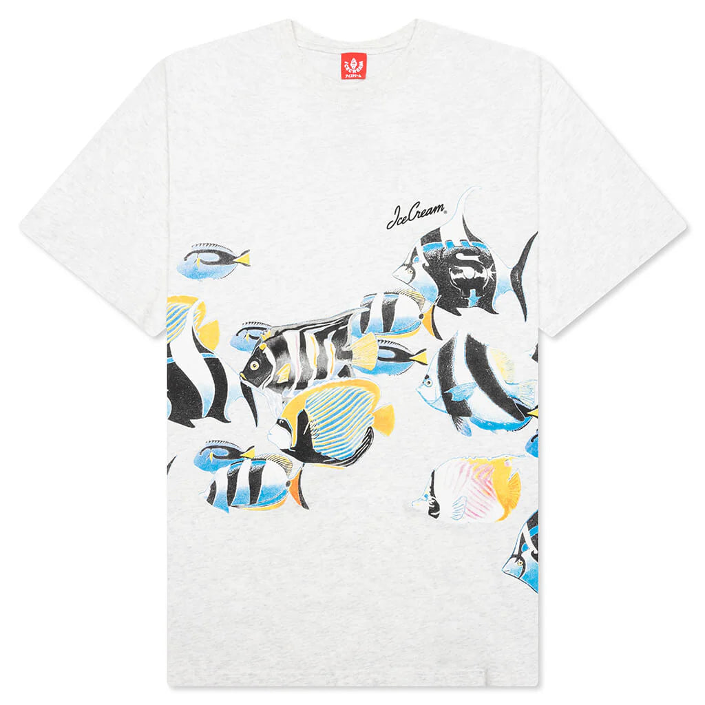 Fish Scale S S Knit Light Grey