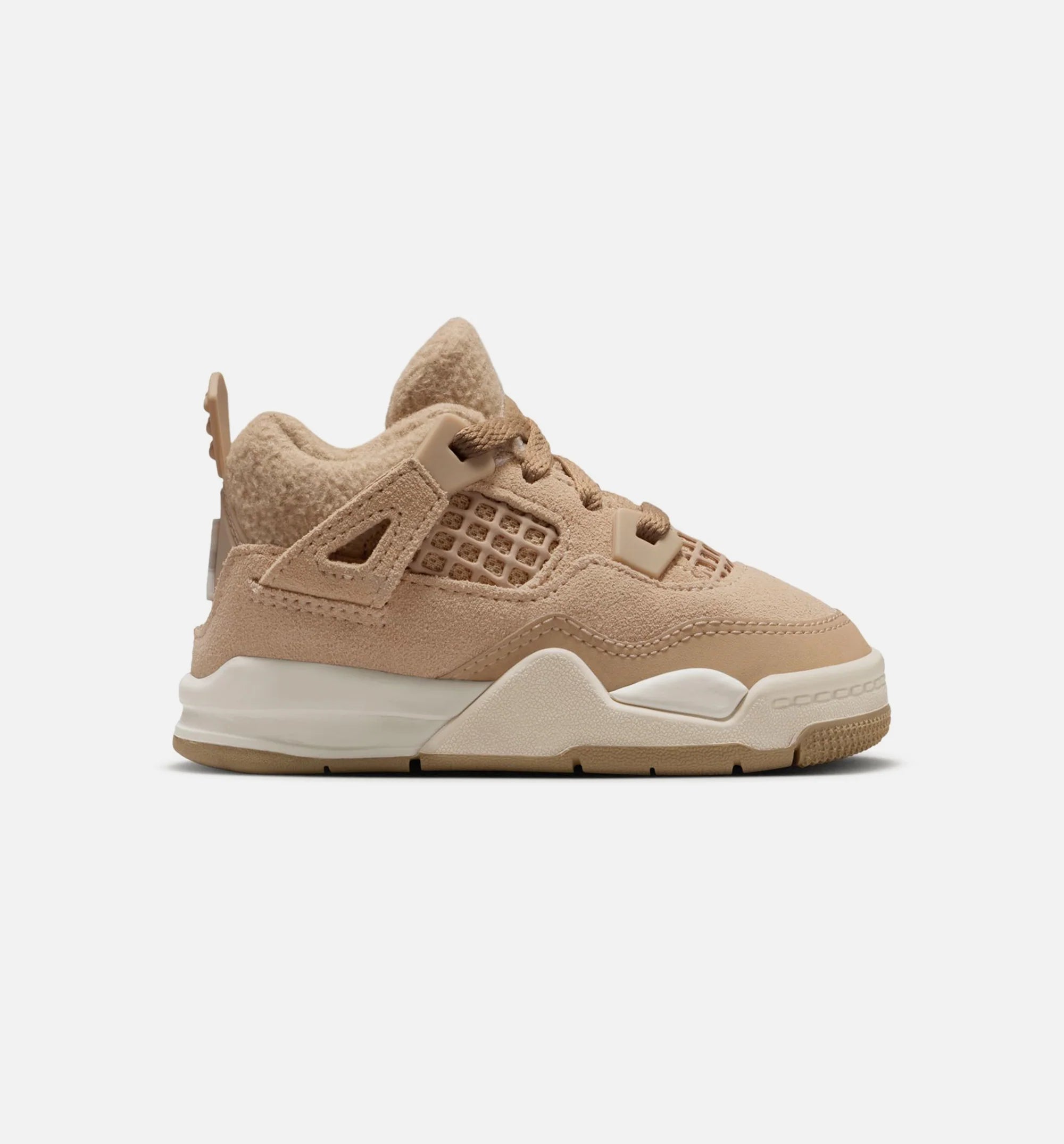 Air Jordan 4 Retro Cozy Girl Infant Toddler Lifestyle Shoe Hemp Light Orewood Brown