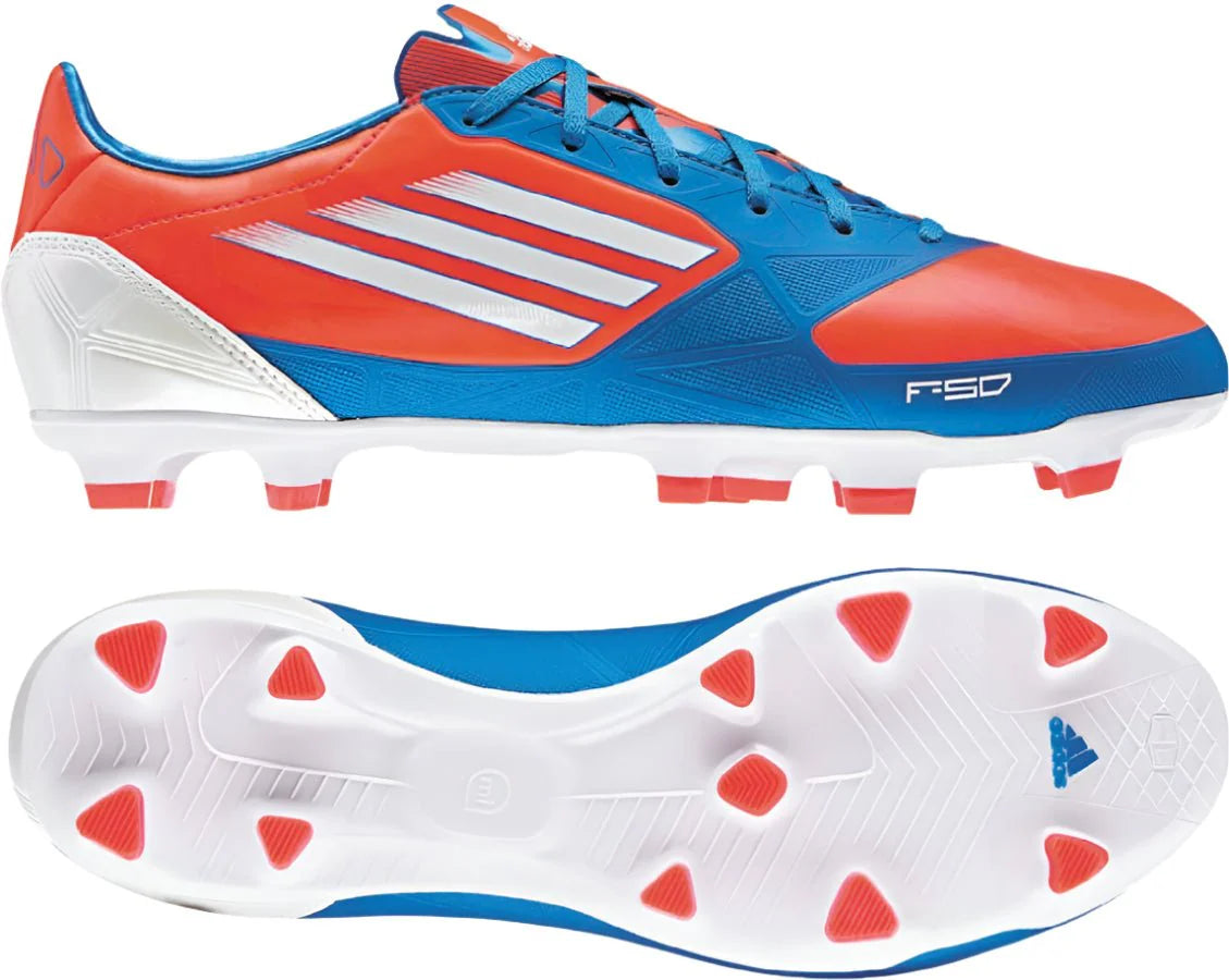 adidas F30 TRX FG Firm Ground Soccer Cleats Red Blue
