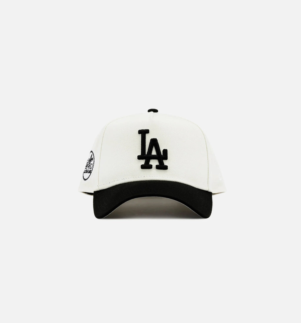 Los Angeles Dodgers Chrome Logo 9Forty Snapback Mens Hat Black White