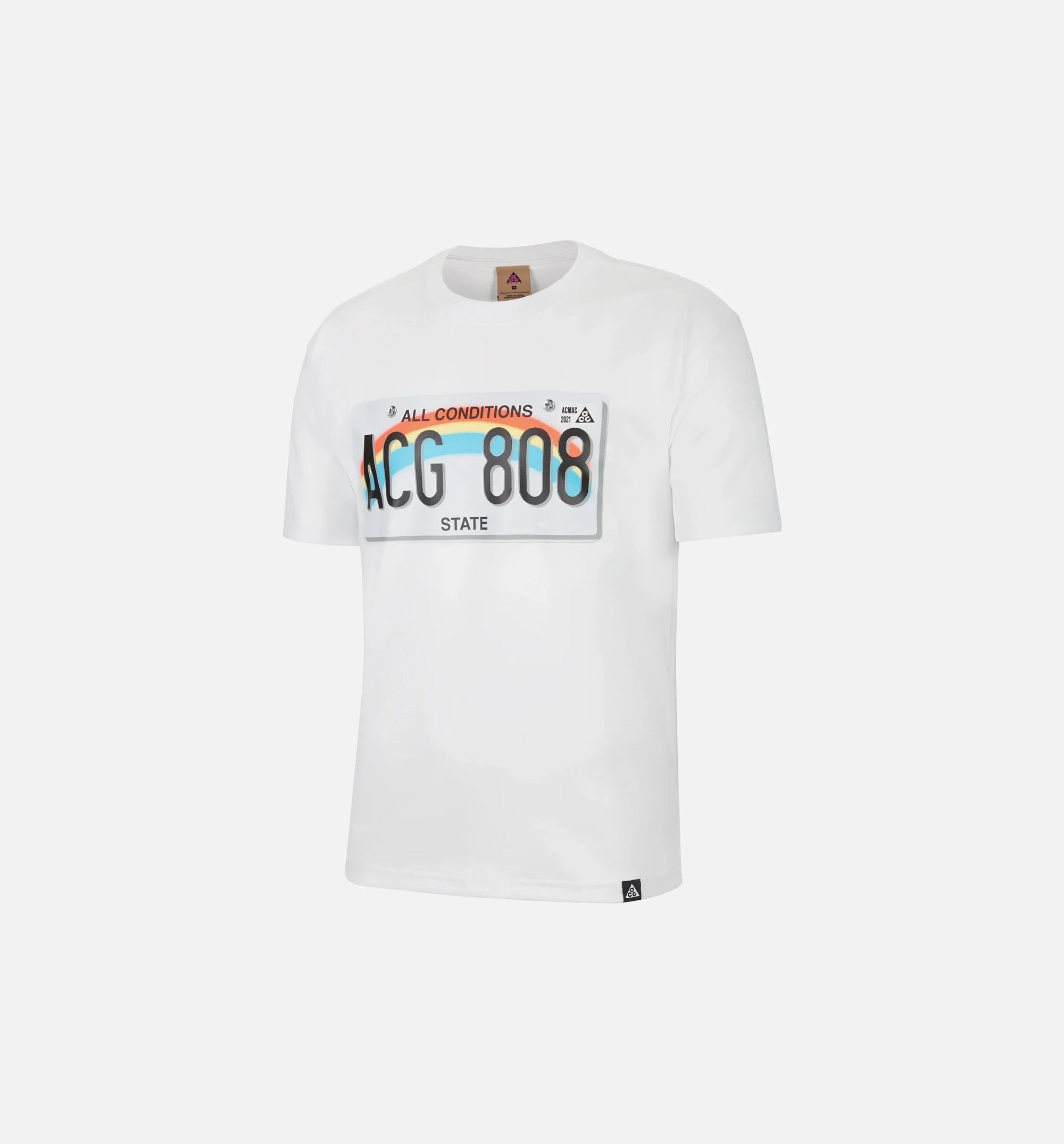 ACG Licence Plate Mens T Shirt White