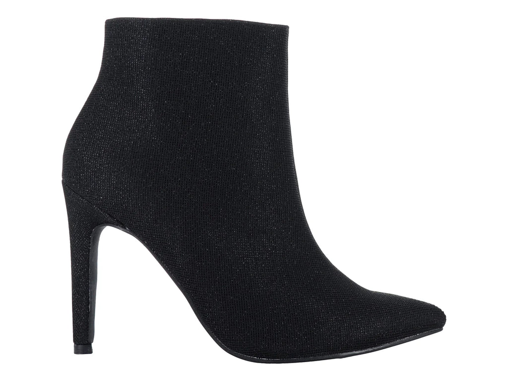 Botines Roze Negros con Destellos para Mujer