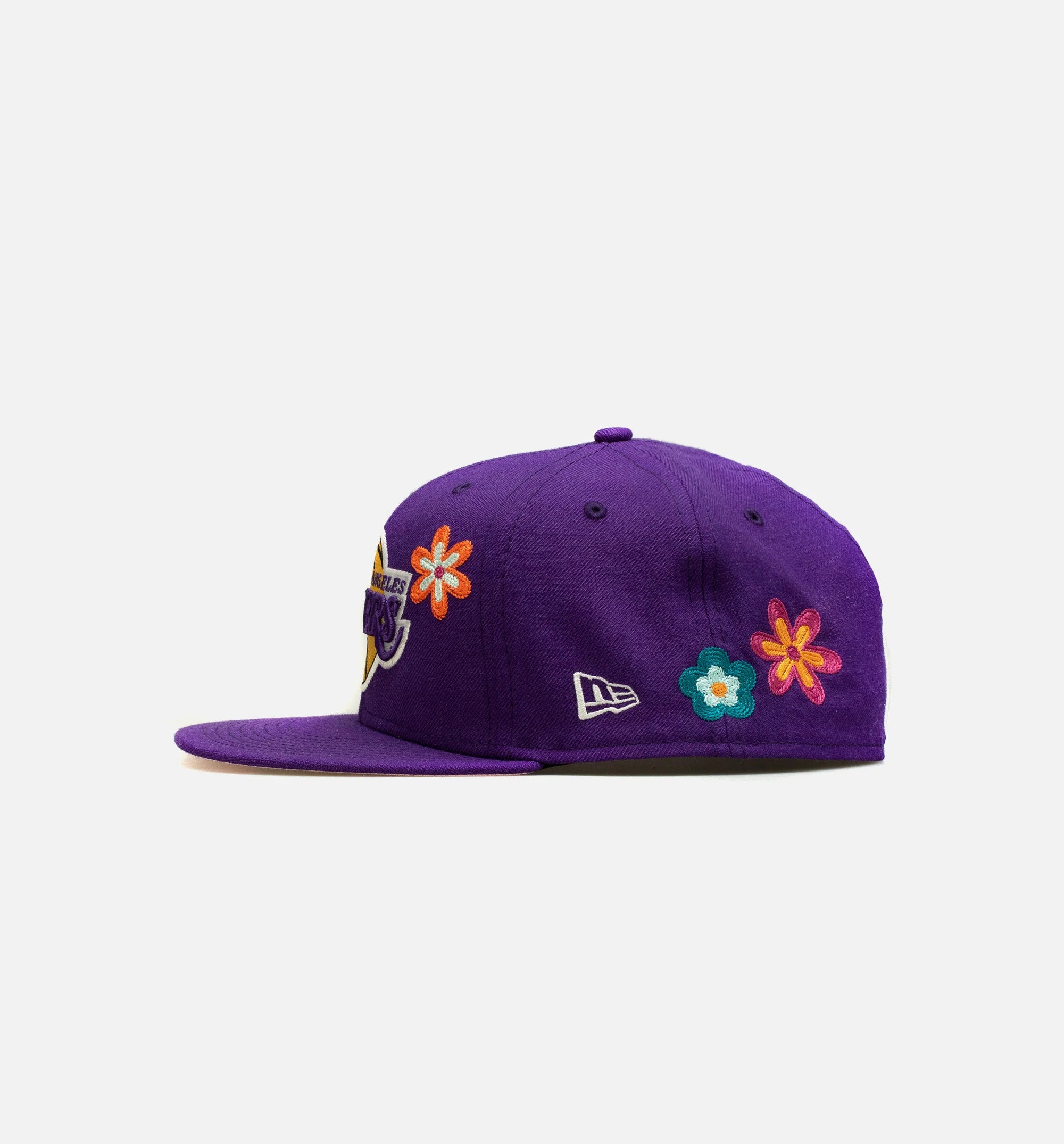 Los Angeles Lakers 59Fifty Flower Mens Hat Purple