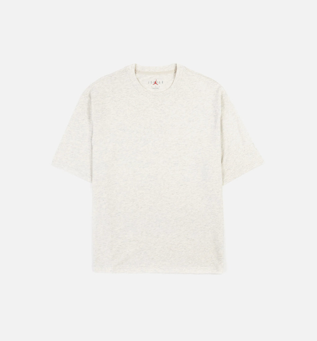 Wordmark Mens Short Sleeve Shirt Oatmeal Heather