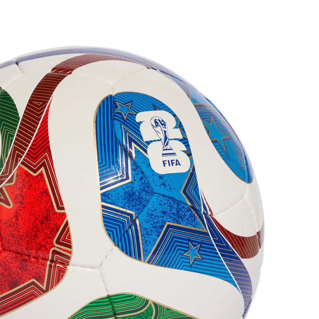 adidas World Cup 26 Trionda Pro Sala Soccer Ball White Blue Red