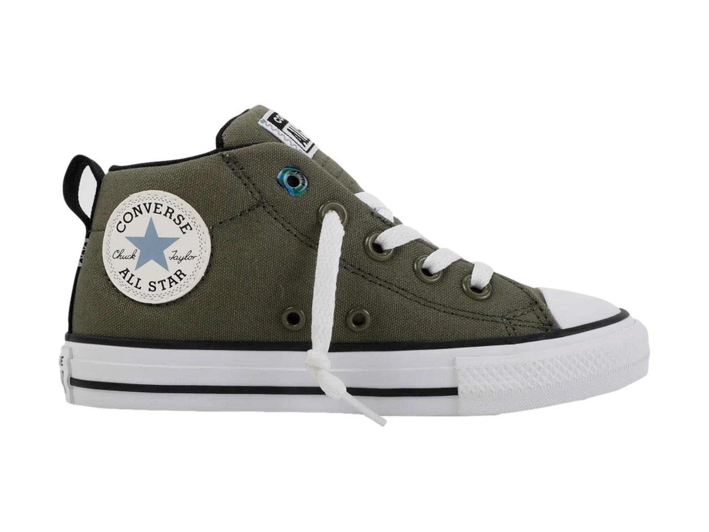 Tenis Converse Chuck Taylor All Star Street Mid Verde Oliva Niño