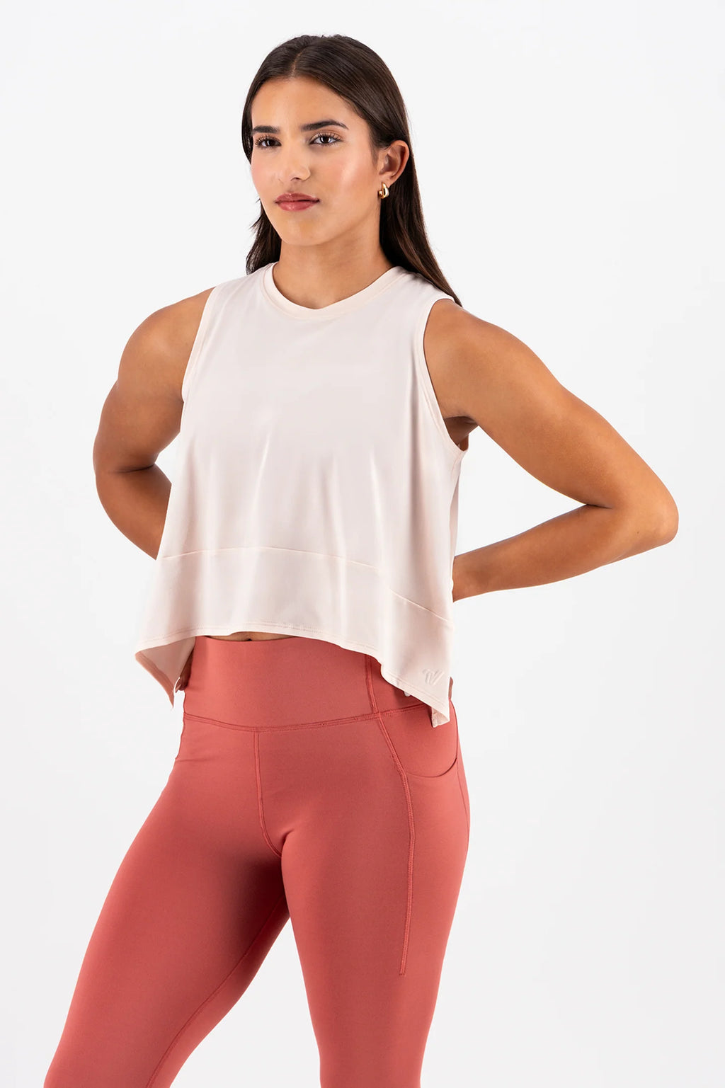 Cropped Flowy Tank