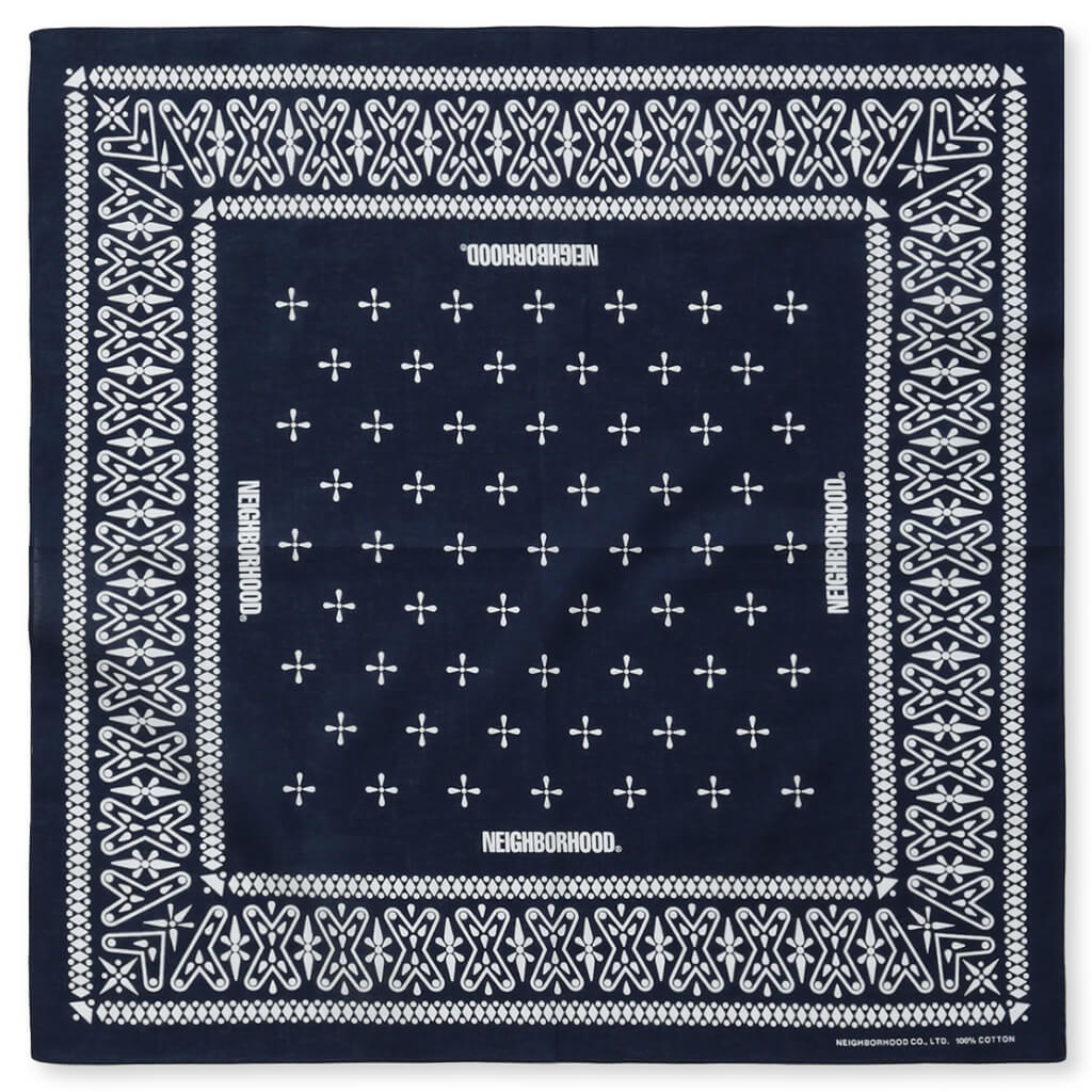 Cross Pattern Bandana Navy