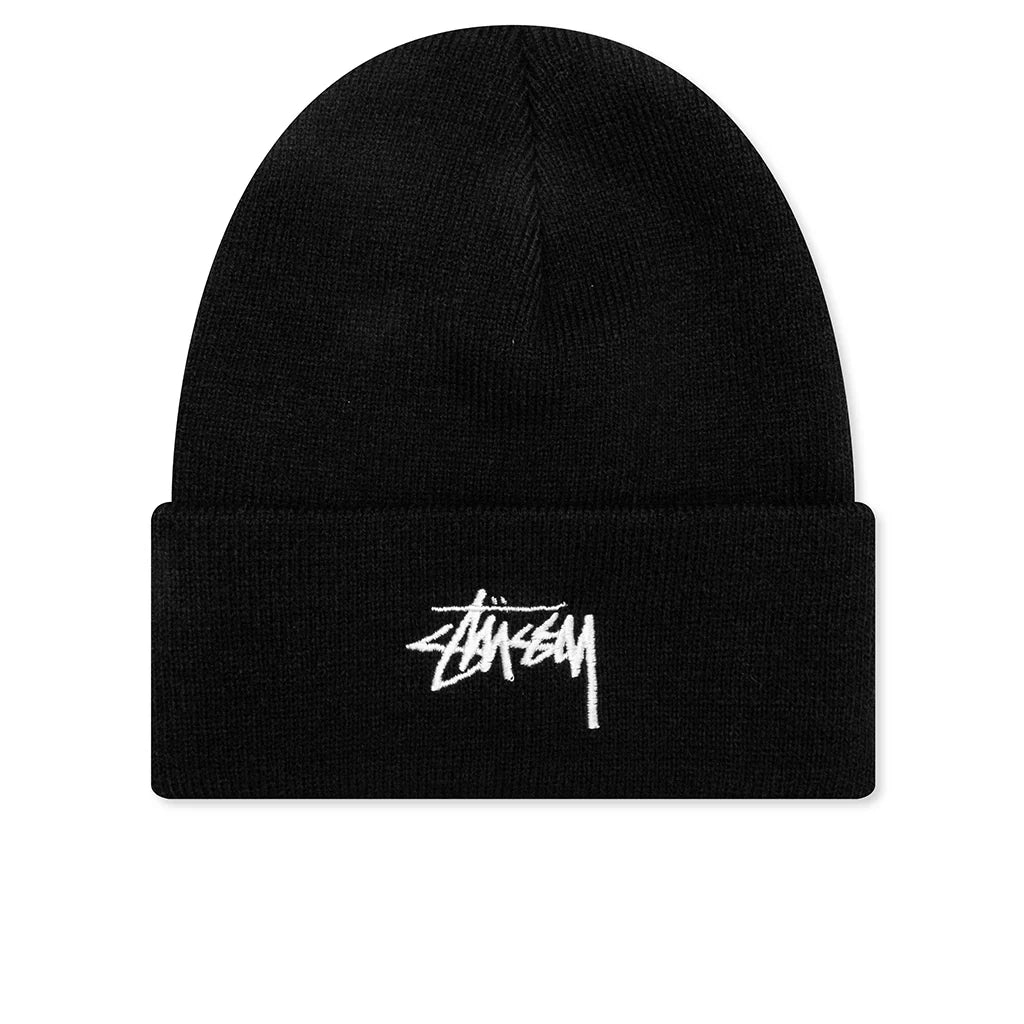 Stock Cuff Beanie Black