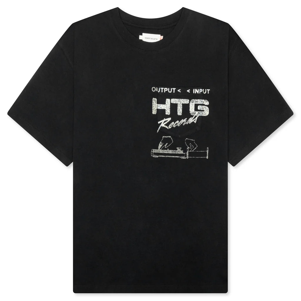 Records Tee Black