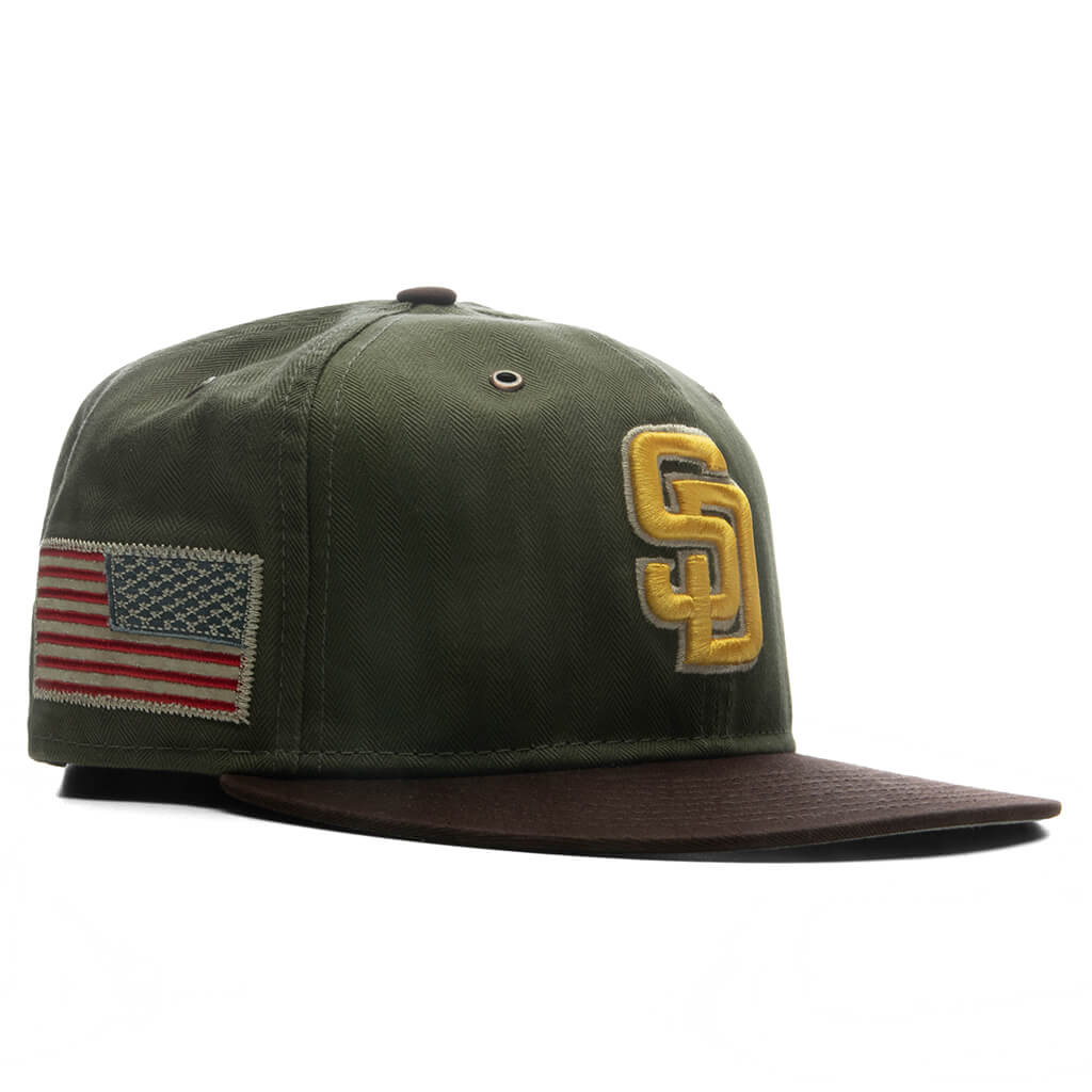 American Herringbone 59FIFTY Pre Curved San Diego Padres