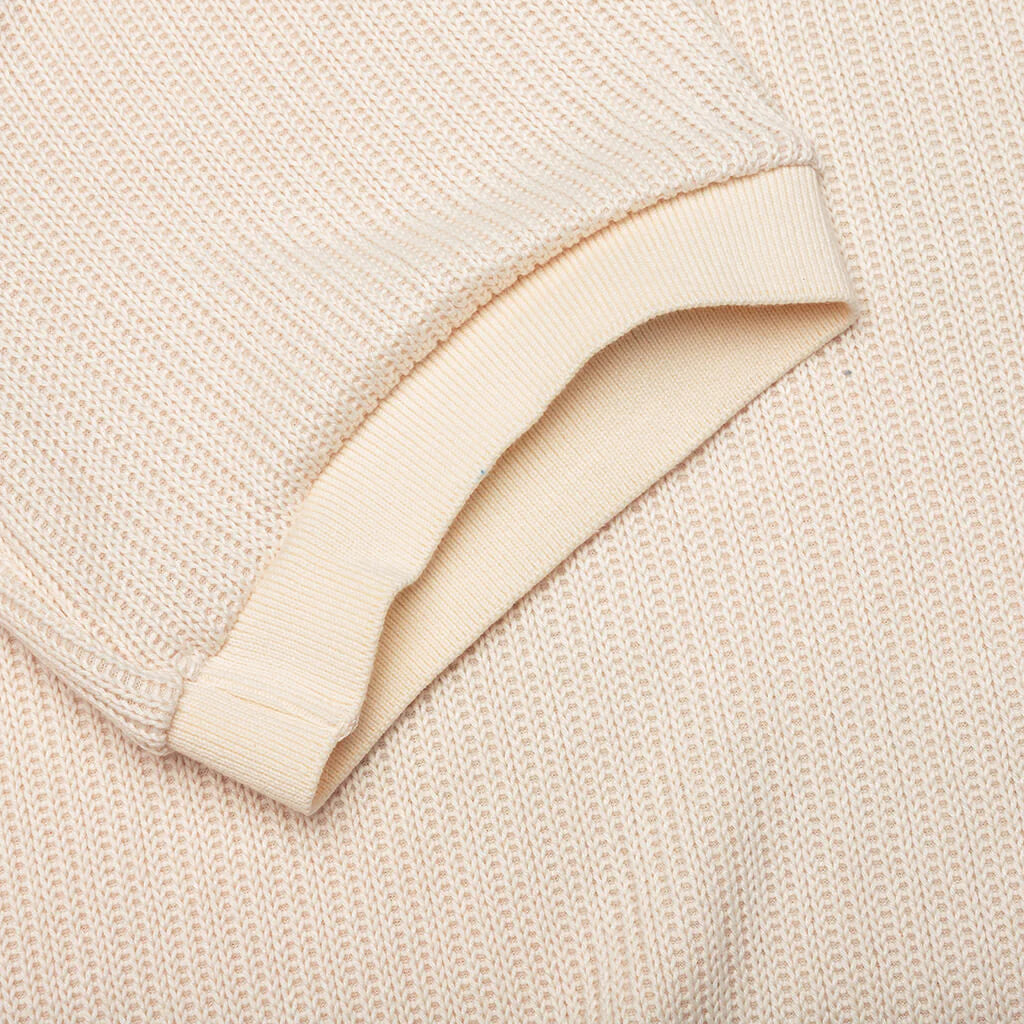 B Summer Knit Polo Shirt Bone