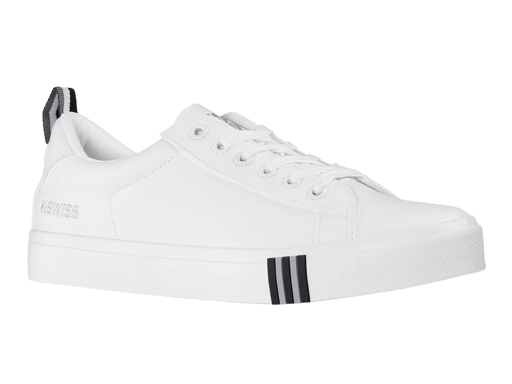 Tenis K Swiss Trinity Blanco Plata y Negro para Mujer