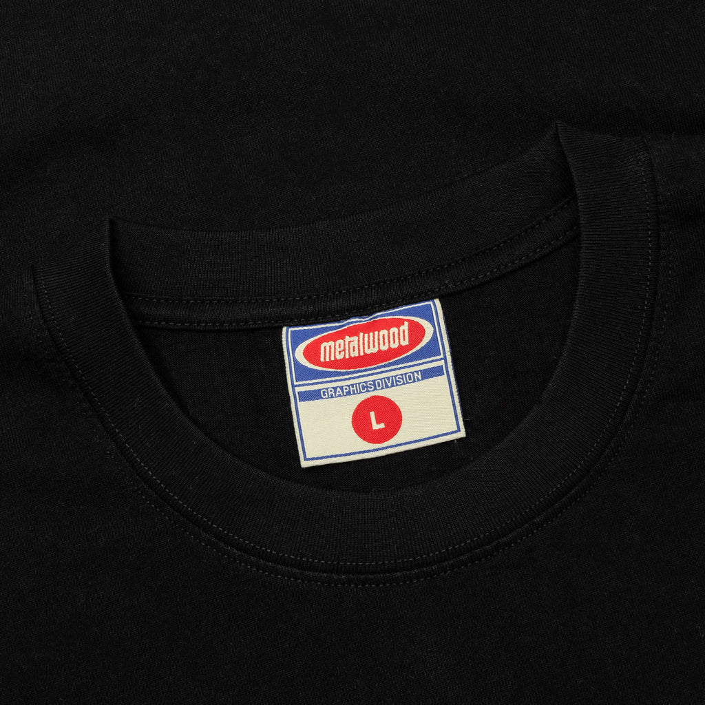 300 Yards T Shirt Overdyed Black