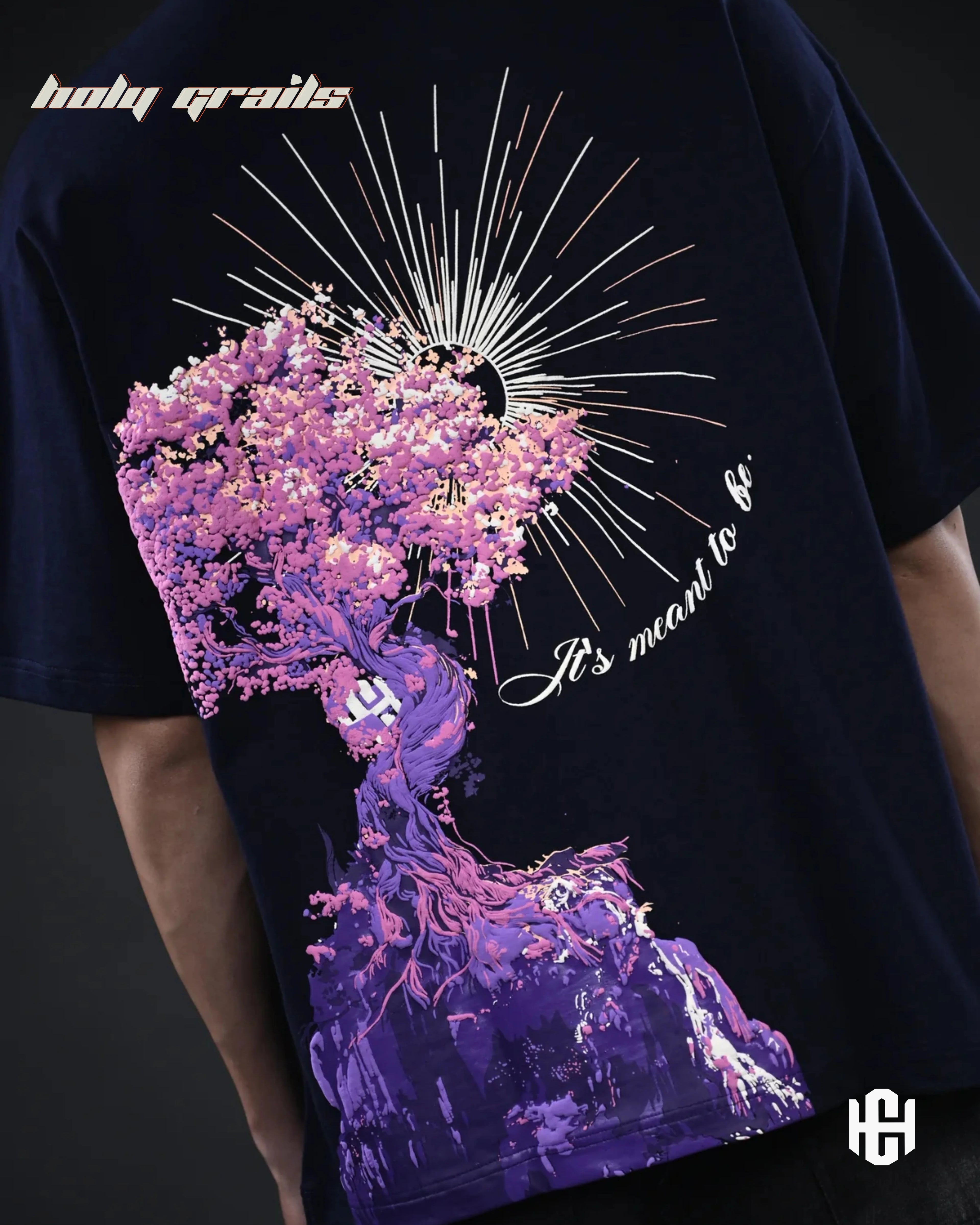 The Destiny Navy Blue Graphic Tee HG x Charactr