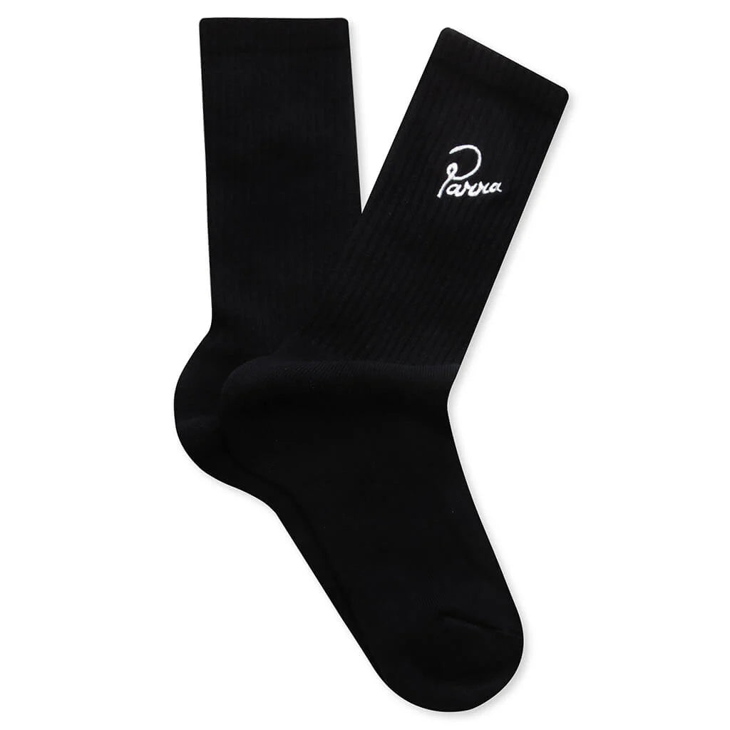 Signature Crew Socks Black