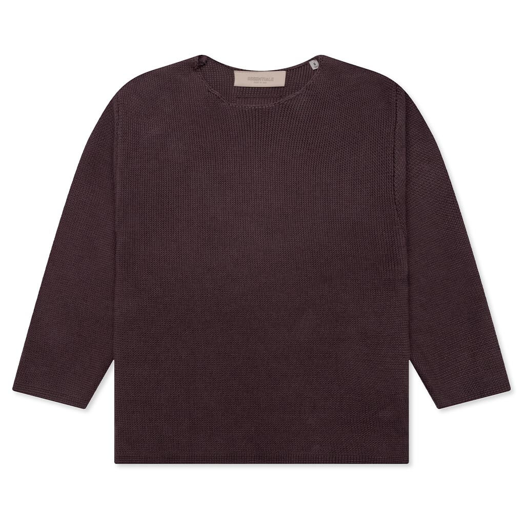Kids Raw Sweater Plum