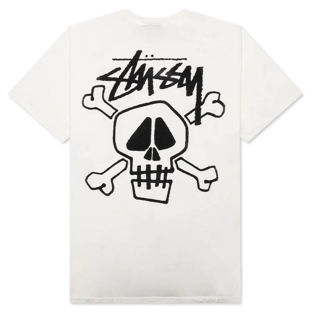 Skull Bones Pigment Dyed Tee Natural