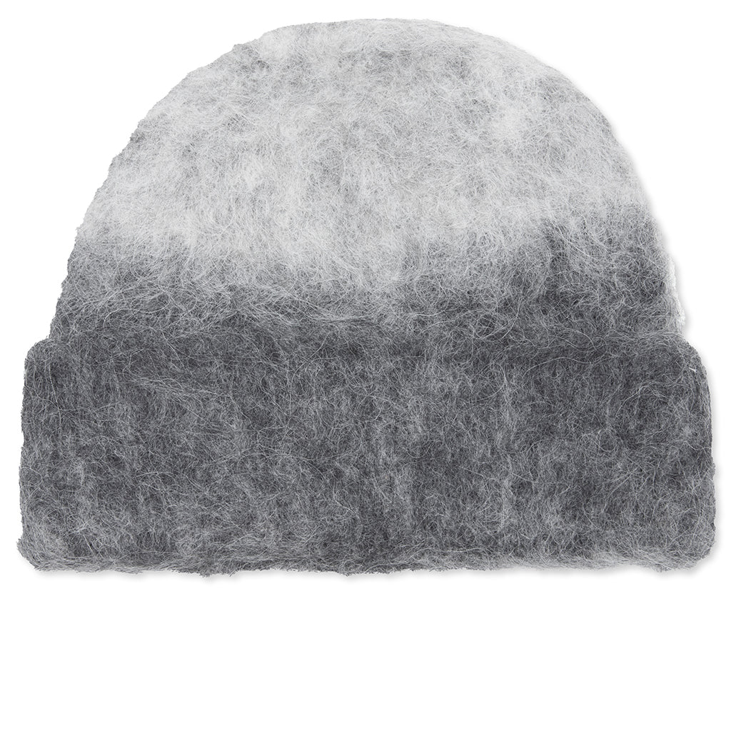 Ombre Knit Beanie Light Grey