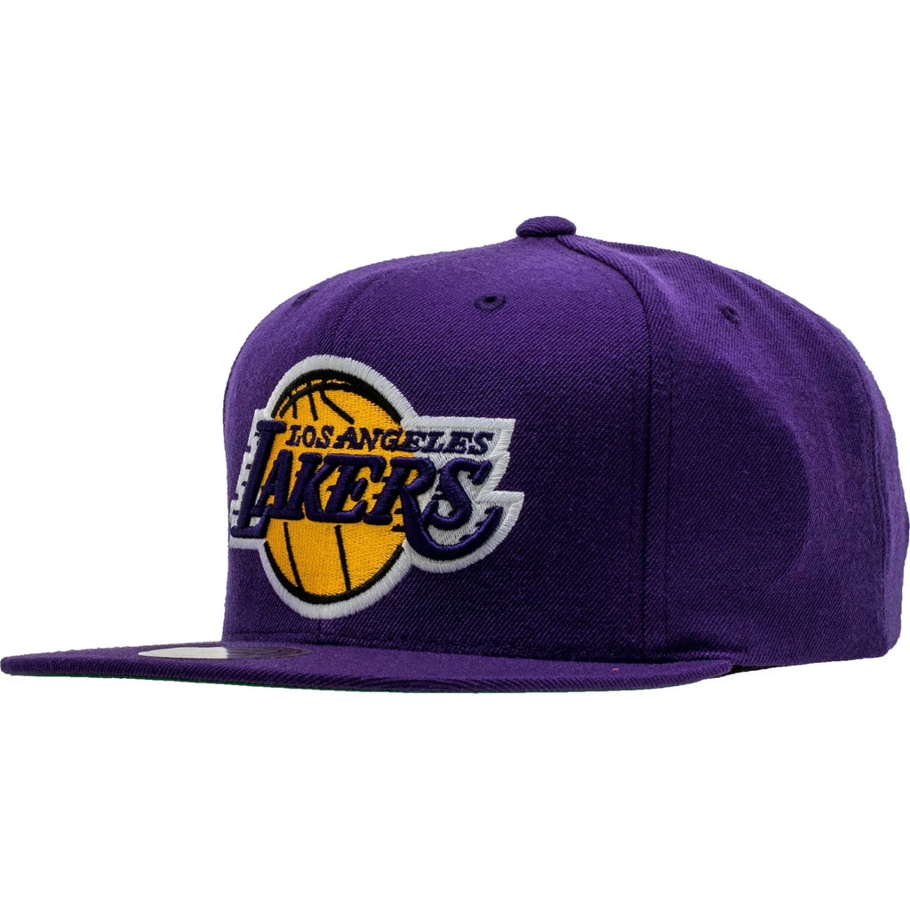 Los Angeles Lakers NBA Snapback Hat Mens Purple Yellow