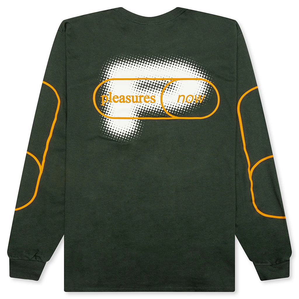 Pixel P Long Sleeve Forest Green