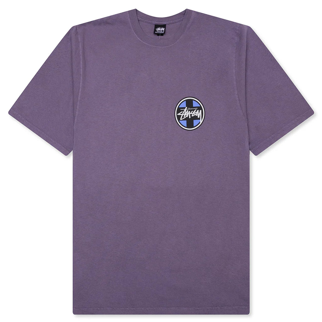 Cross Dot Pigment Dyed Tee Grape