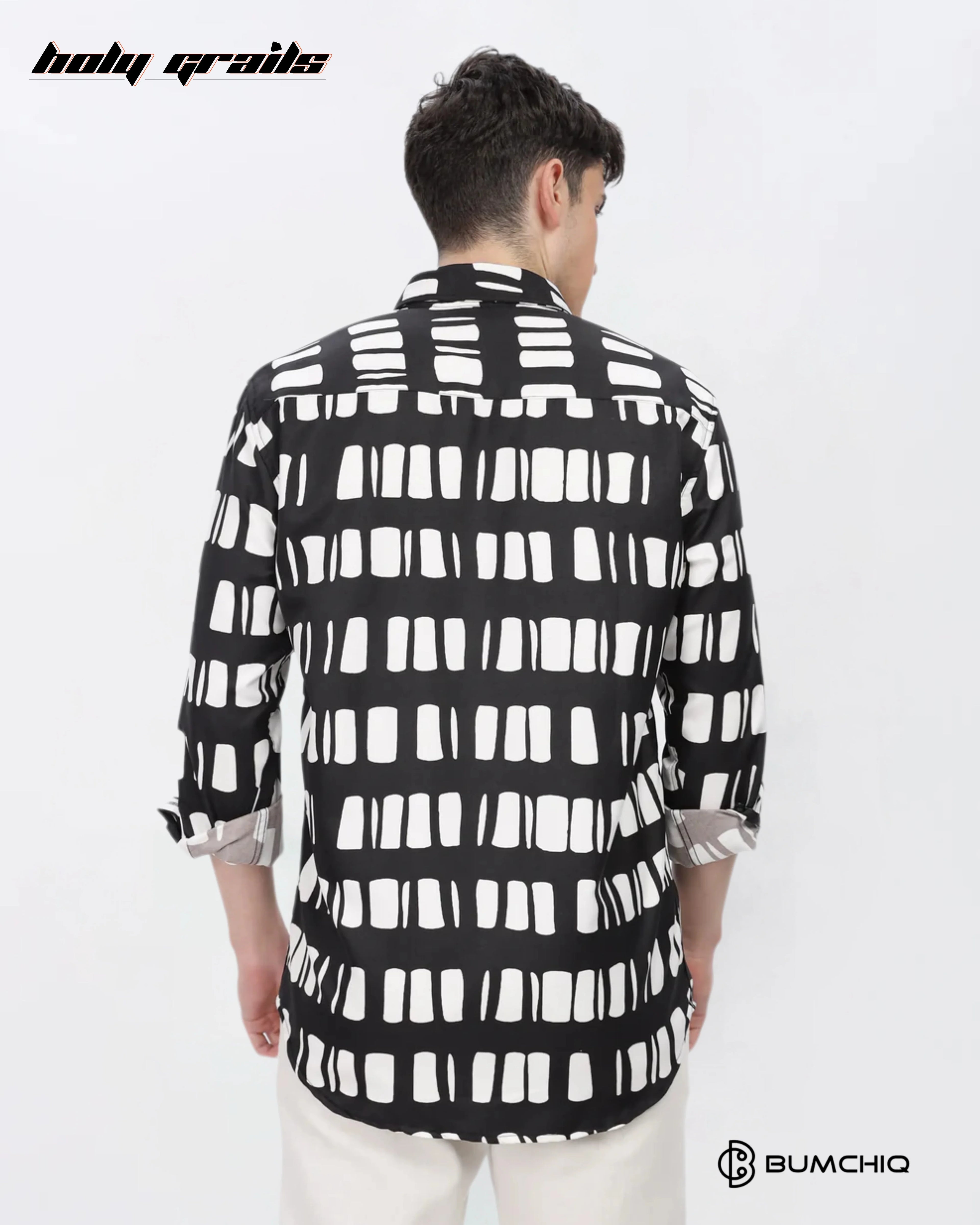 White Box Abstract Black Shirt HG x Bumchiq