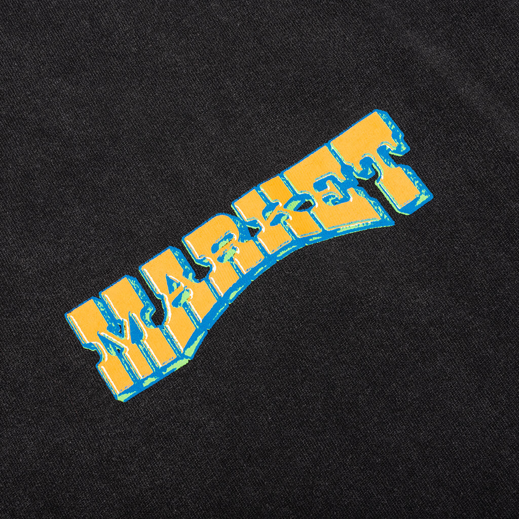 Farmers Market T Shirt Washed Black