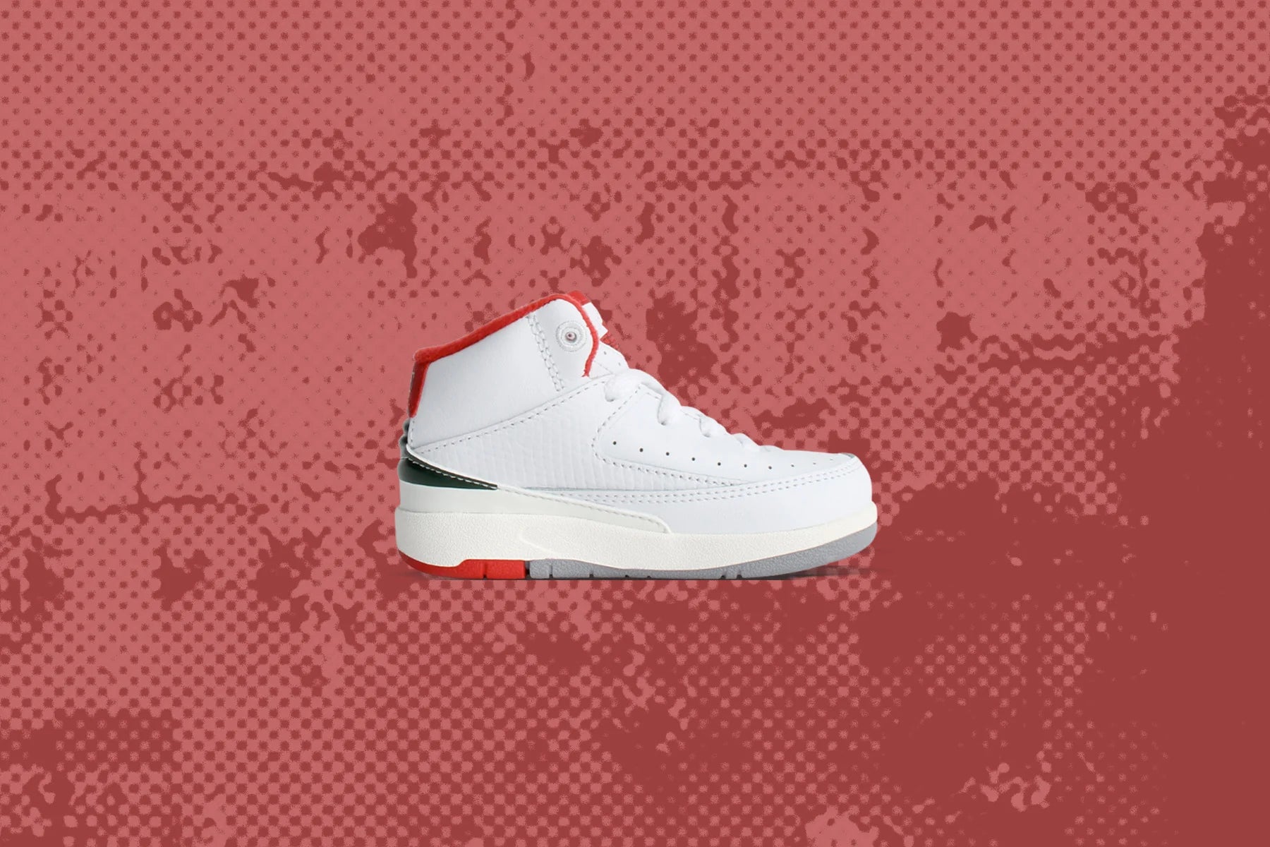 Air Jordan 2 Retro TD Italy White Fire Red Fir