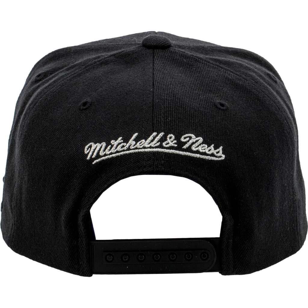 Mitchell Ness X Nice Kicks Mens Snapback Black Silver