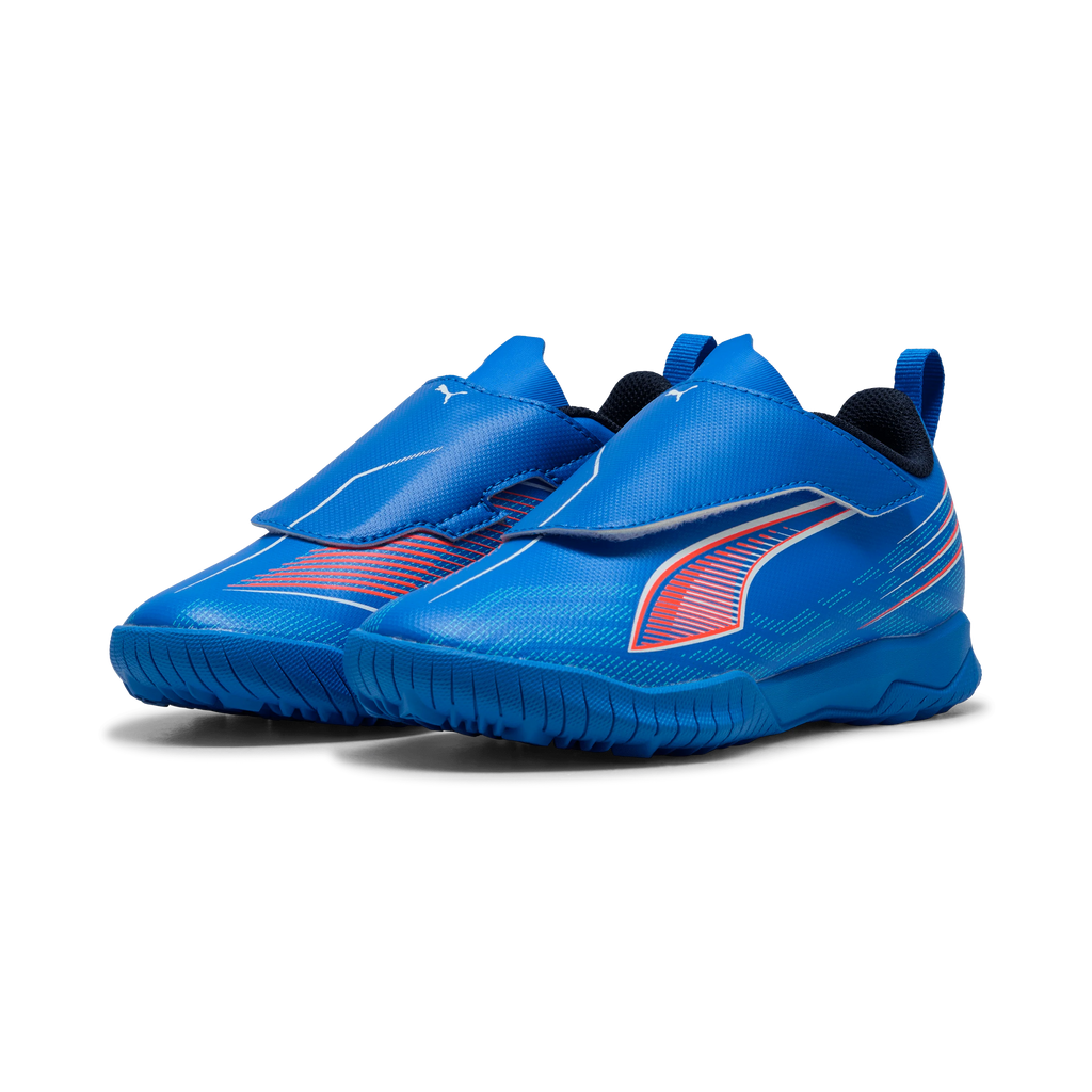 PUMA Ultra 6 Play V Kids Turf Soccer Cleats Blue White