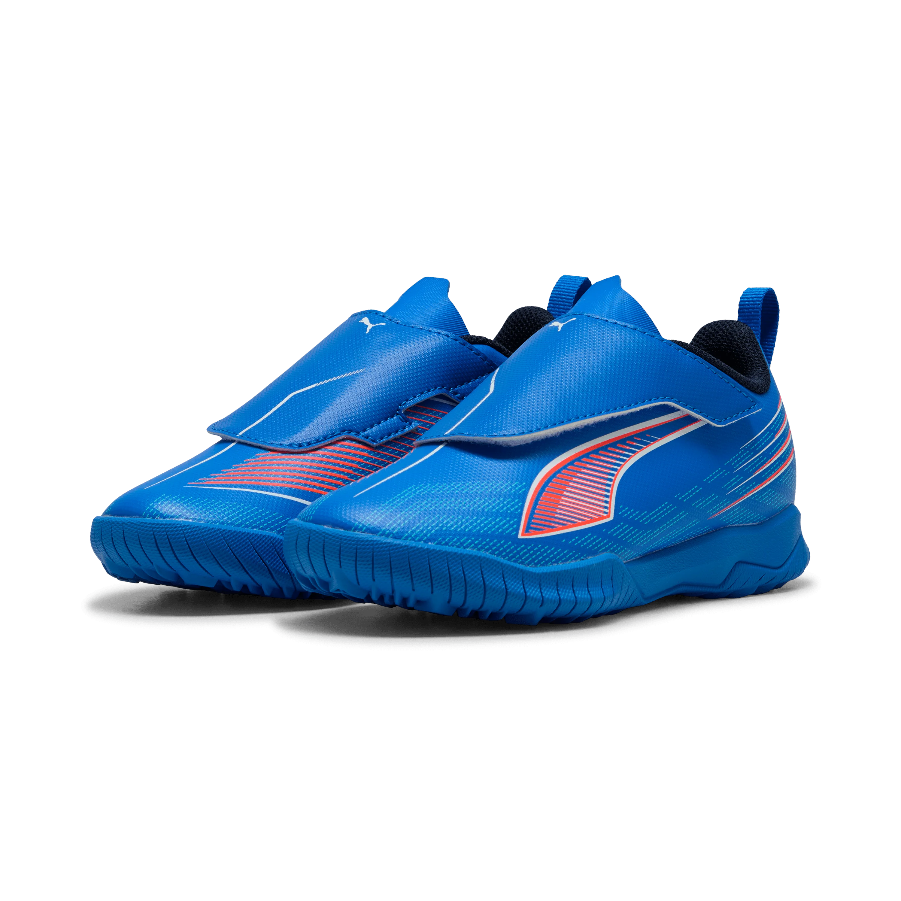 PUMA Ultra 6 Play V Kids Turf Soccer Cleats Blue White