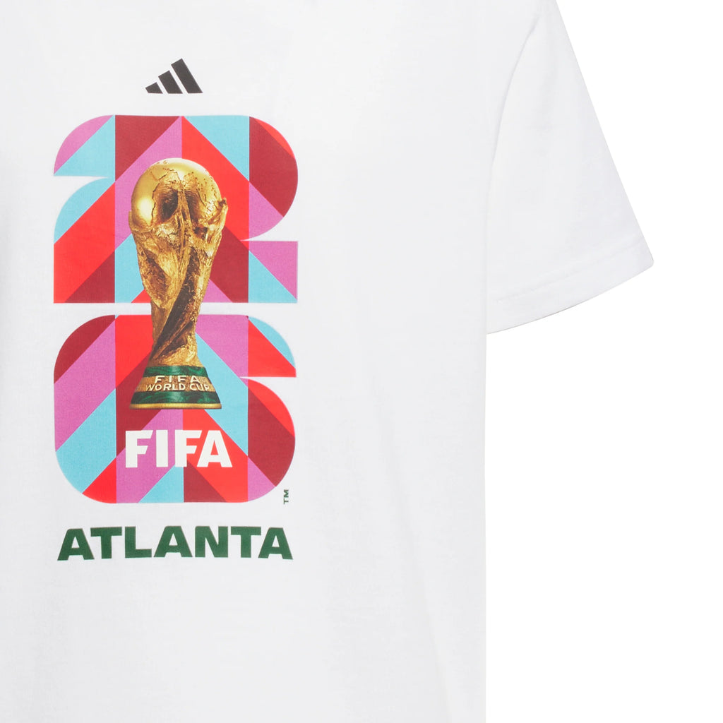 adidas FIFA World Cup 26 Host City Atlanta Graphic Youth Soccer Jersey White