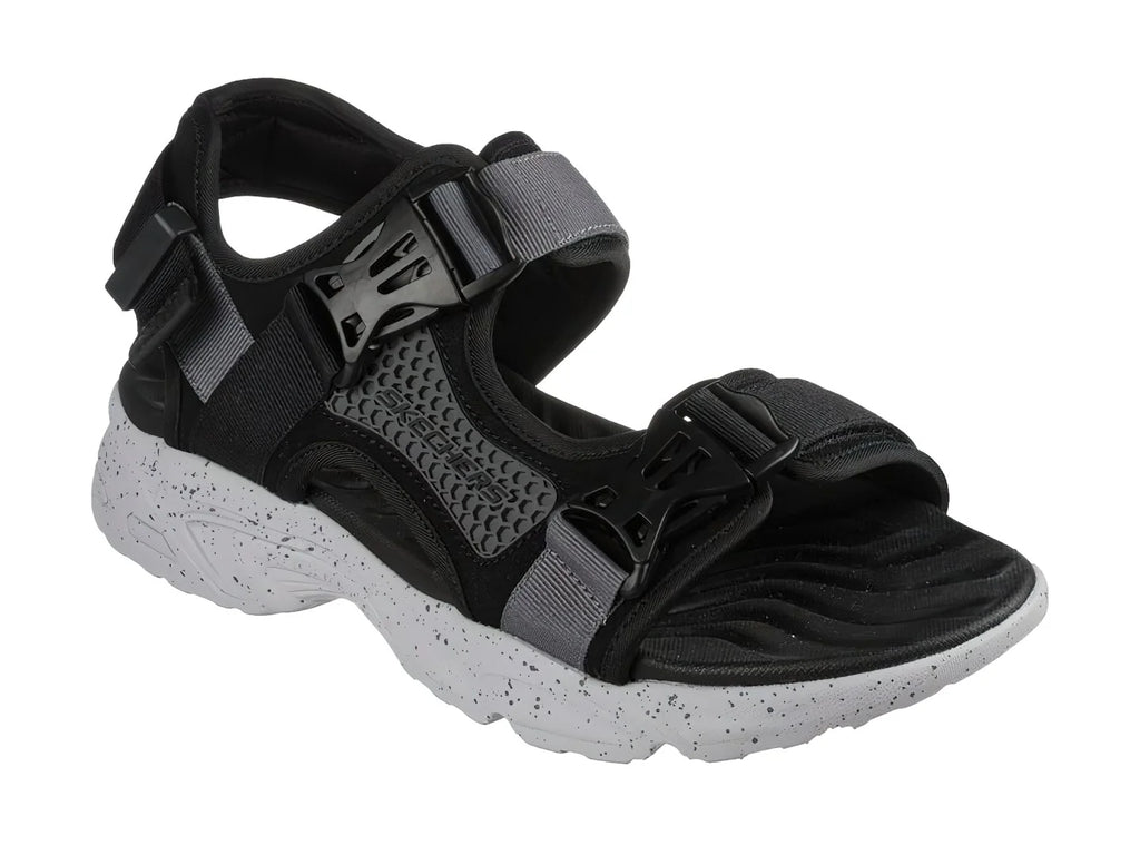 Sandalias Skechers Stamina Negro y Gris para Hombre